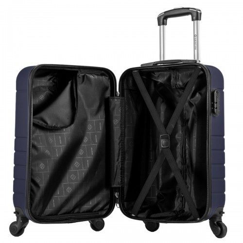 Mala de Viagem Bordo 10kg Cadeado Pequena Essencial Sestini Cor:Azul