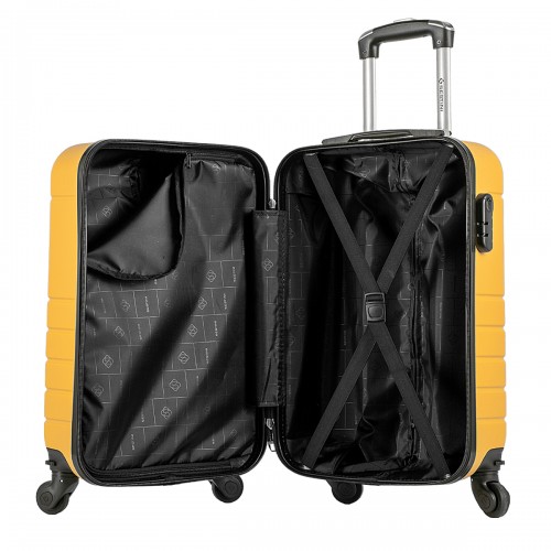 Mala de Viagem Bordo 10kg Cadeado Pequena Essencial Sestini Cor: Amarelo