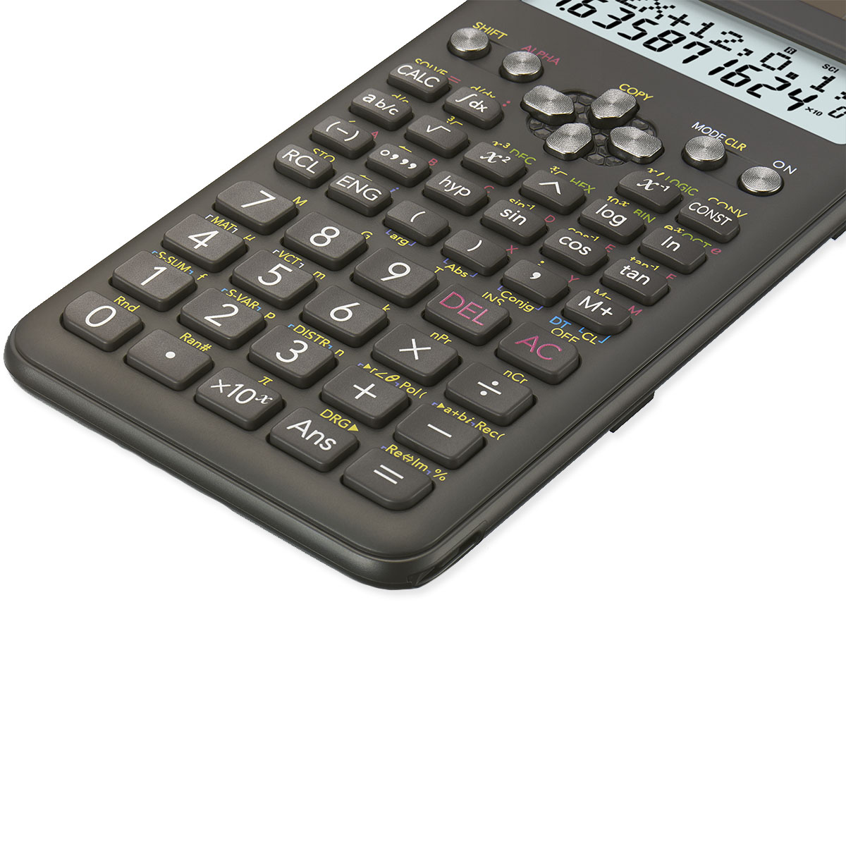 Calculadora Científica com 240 Funções, Visor de 2 Linhas e 10 Dígitos,  Casio, FX-82MS, Cinza