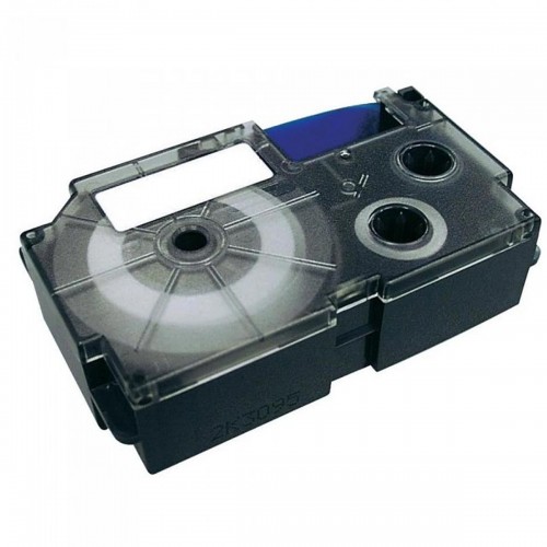 Fita Rotuladora Casio 6mm Transparente Preta KL-60 KL-120 - Casio - XR-6X1-W-DJ