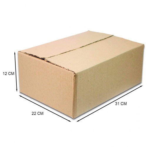 Caixa De Papelão Embalagem 31 x 22 x 12 cm 25 Unidades - Alfa - 31x22x12
