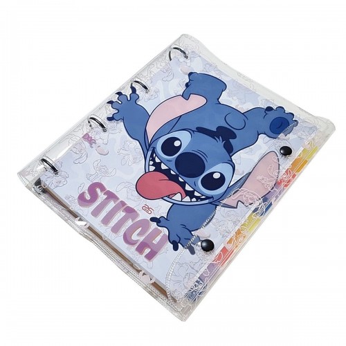 Caderno Argolado Little Stitch Fichario Botão Cristal Dac