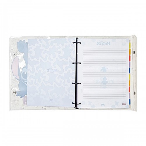 Caderno Argolado Little Stitch Fichario Botão Cristal Dac