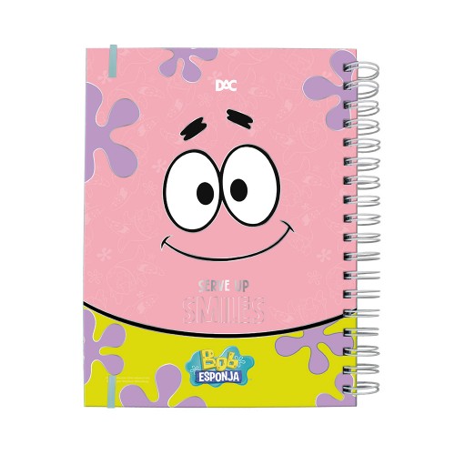 Caderno Smart Folhas Reposicionáveis 80fls Bob Esponja Dac