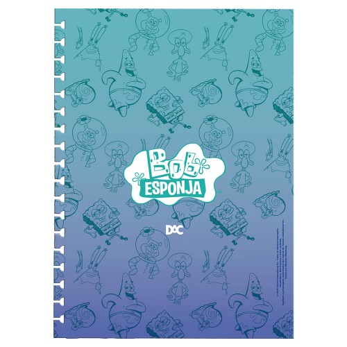 Caderno Smart Folhas Reposicionáveis 80fls Bob Esponja Dac