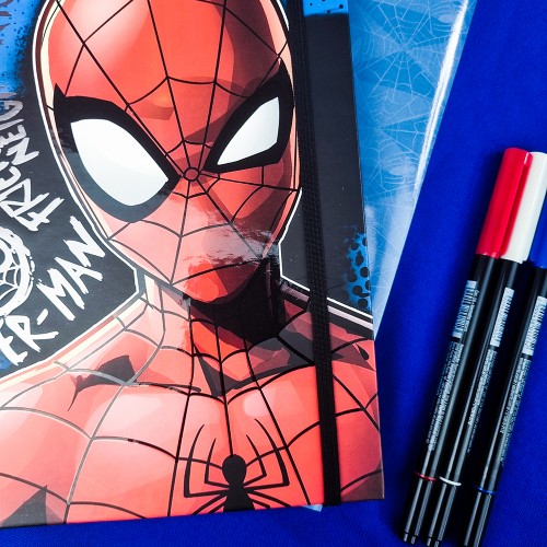 Caderno Smart Folhas Reposicionáveis 80fls Homem Aranha Dac