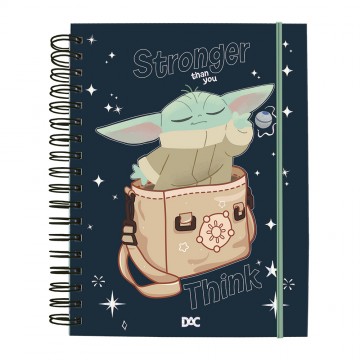 Caderno Smart Folhas Reposicionáveis Star Wars Man...