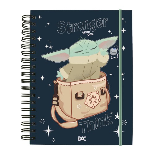 Caderno Smart Folhas Reposicionáveis Star Wars Mandalorian