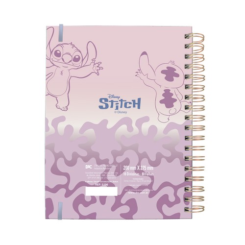 Caderno Universitário Smart 10 Divisórias  80 Fls Stitch Dac