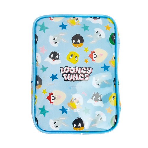 Estojo Baú Box Em Pvc Cristal Looney Tunes Infantil Dac