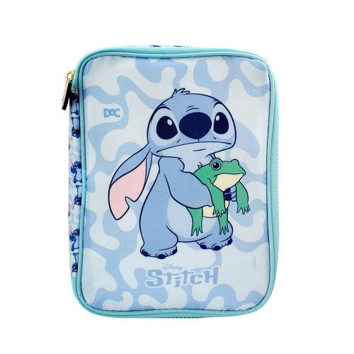 Estojo Box Grande Escolar Stitch Disney Com Divisórias Dac