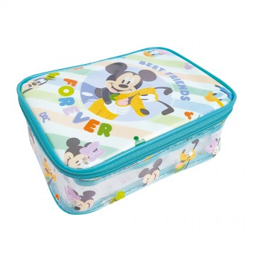 Estojo Escolar Infantil Baú Box Grande Mickey PVC ...