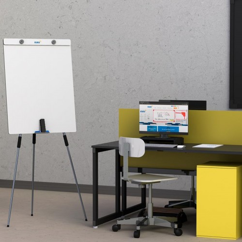 Flip Chart Office 90 x 67 cm Com Regulagem de Altura Stalo