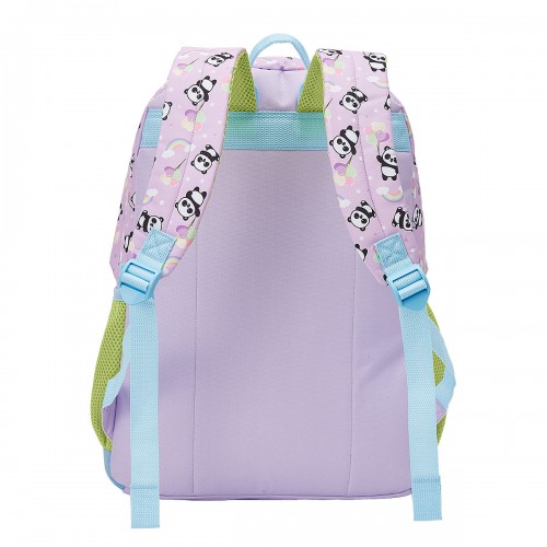 Kit Mochila Costa Panda College Estojo Duplo Feminina Xeryus