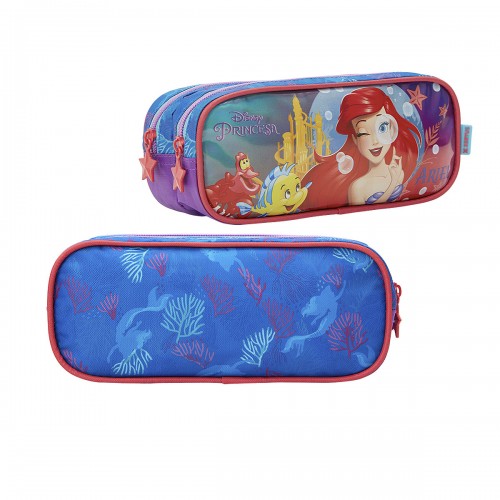 Kit Mochila Infantil Ariel Pequena Sereia Lancheira Estojo