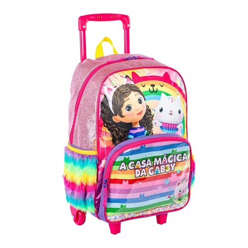 Kit Mochila Infantil Gabby Grande Lancheira Estojo Sestini