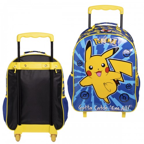 Kit Mochila Infantil Pokemon Rodinha Lancheira Estojo Xeryus