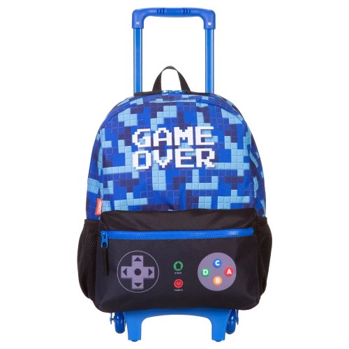 Kit Mochila Infantil Rodinha Game Lancheira Estojo Sestini