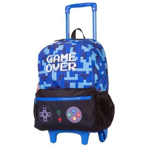 Kit Mochila Infantil Rodinha Game Lancheira Estojo Sestini