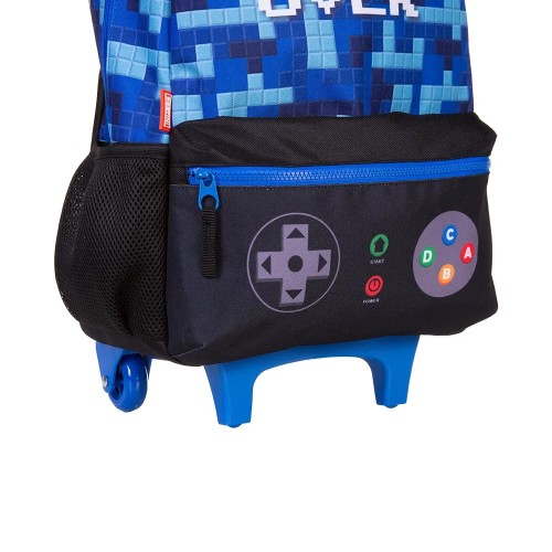 Kit Mochila Infantil Rodinha Game Lancheira Estojo Sestini