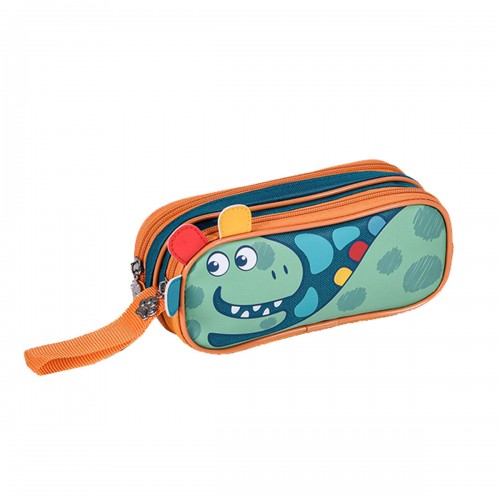 Kit Mochila  Infantil Rodinha Pequena Dinossauro Dino Clio