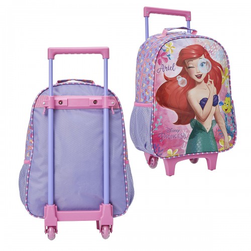 Kit Mochila infantil Sereia Ariel Lancheira Estojo Xeryus