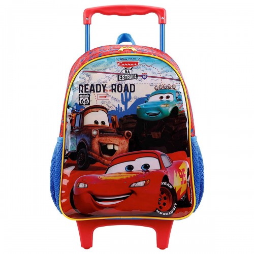 Mala Infantil Escolar Rodinhas Carros X Xeryus