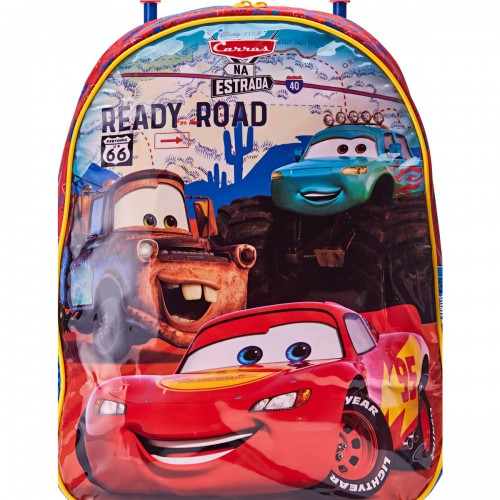 Mala Infantil Escolar Rodinhas Carros X Xeryus