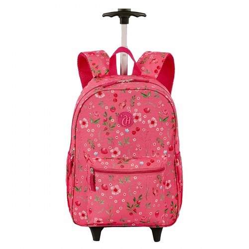 Mochila Carrinho Capricho Student Grande Escolar Sestini