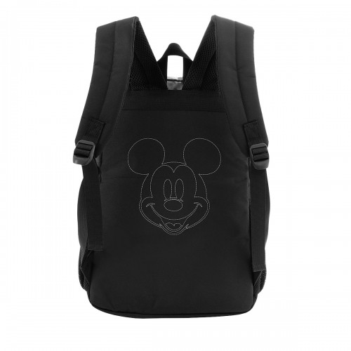 Mochila Costa Mickey Preto Estojo Box Grande Escolar Xeryus