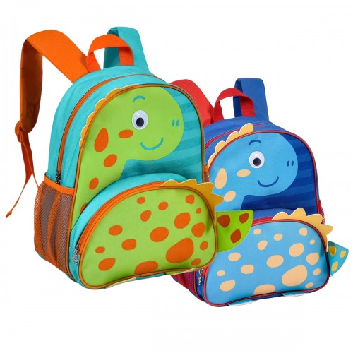 Mochila de Costa Infantil Dinossauro Criança Dino Clio