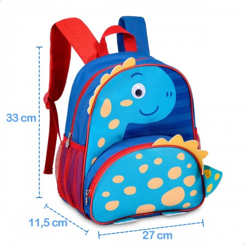 Mochila de Costa Infantil Dinossauro Criança Dino Clio