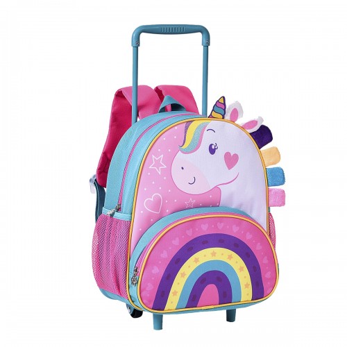 Mochila de Rodinhas Feminino Escolar Unicórnio 13 Clio