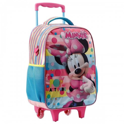 Mochila Infantil Escolar Rodinhas Minnie S Xeryus