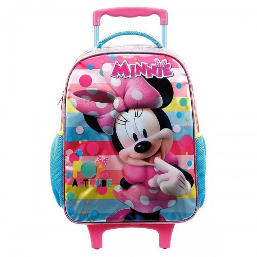 Mochila Infantil Escolar Rodinhas Minnie S Xeryus