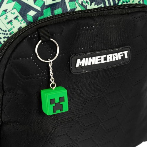 Mochila Infantil MineCraft Camoterra Grande Carrinho Escolar