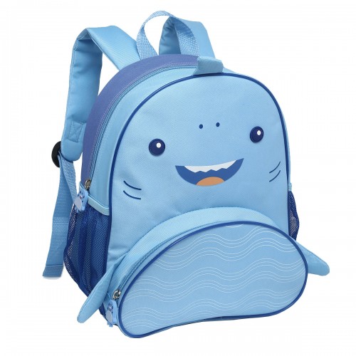 Mochila Infantil Pequena Costa Bichos Pets Dino Tubarao