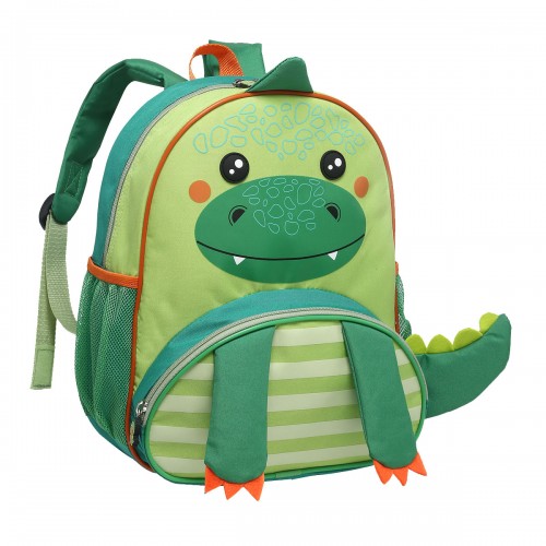 Mochila Infantil Pequena Costa Bichos Pets Dino Tubarao