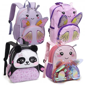 Mochila Infantil Pequena Costa Pets Borboleta Pand...