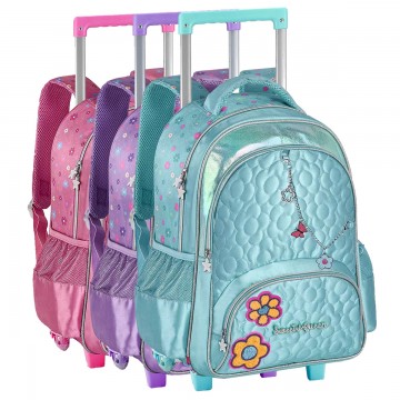 Mochila Infantil Rodinha Correntinha Costa Carrinh...