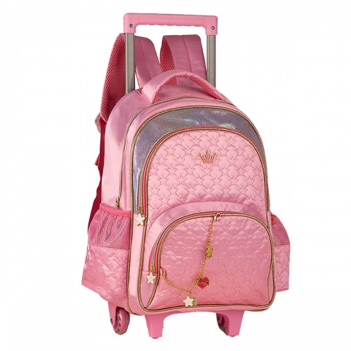 Mochila Infantil Rodinha Correntinha Sweet Queen Grande