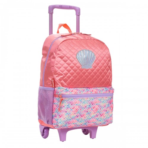 Mochila Infantil Rodinha Sereia M Plus Lancheira Sestini