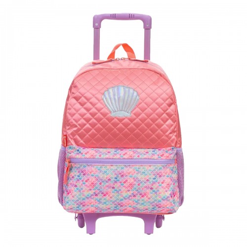 Mochila Infantil Rodinha Sereia M Plus Lancheira Sestini