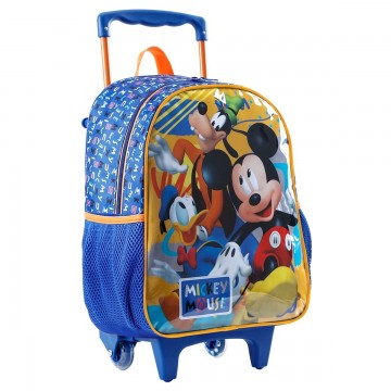 Mochila Infantil Rodinhas Mickey Pateta e Pato Don...