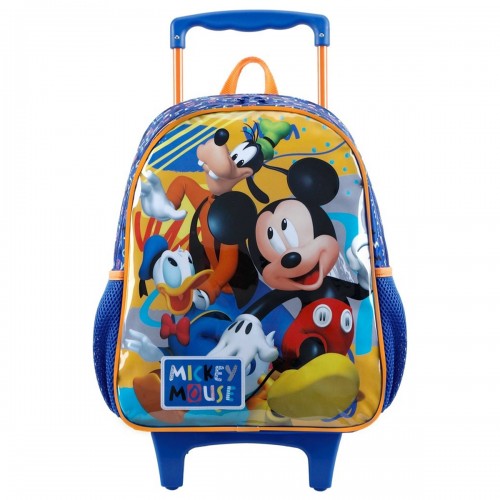 Mochila Infantil Rodinhas Mickey Pateta e Pato Donals Xeryus