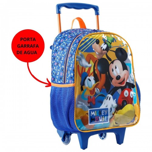 Mochila Infantil Rodinhas Mickey Pateta e Pato Donals Xeryus