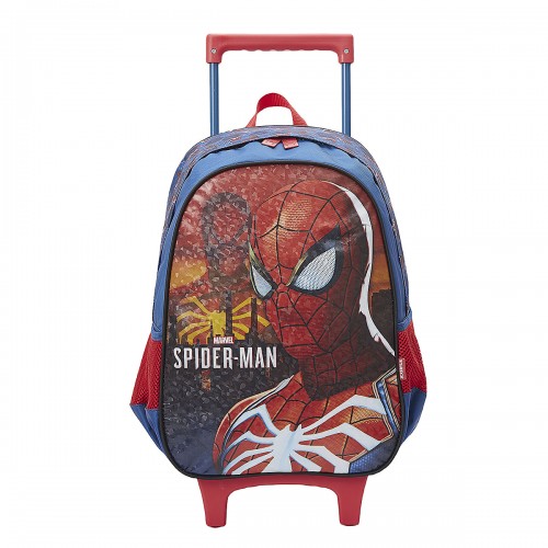 Mochila Infantil Spider Man City Escolar Xeryus