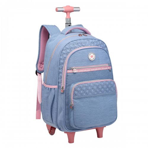 Mochila KIKA Carrinho Escolar Costa Rodinha KK2596 Infantil