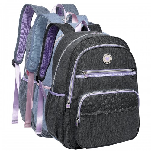 Mochila Kika Jeans Costa Feminina Teen Faculdade Escolar