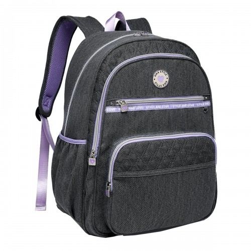 Mochila Kika Jeans Costa Feminina Teen Faculdade Escolar